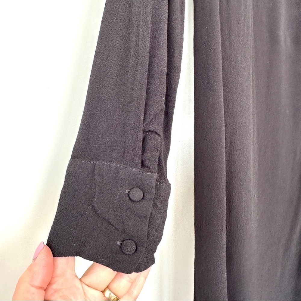 Madewell shift dress with v-neck & long sleeves, knee  length, loose fitting - Picture 7 of 9